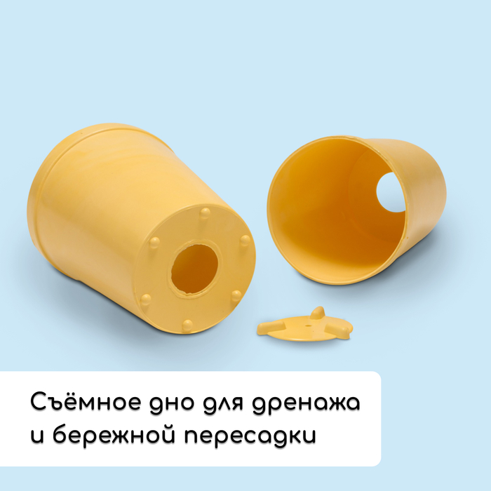 Набор для рассады: стаканы по 250 мл (18 шт.), поддон 40×20 см, цвет МИКС, Greengo