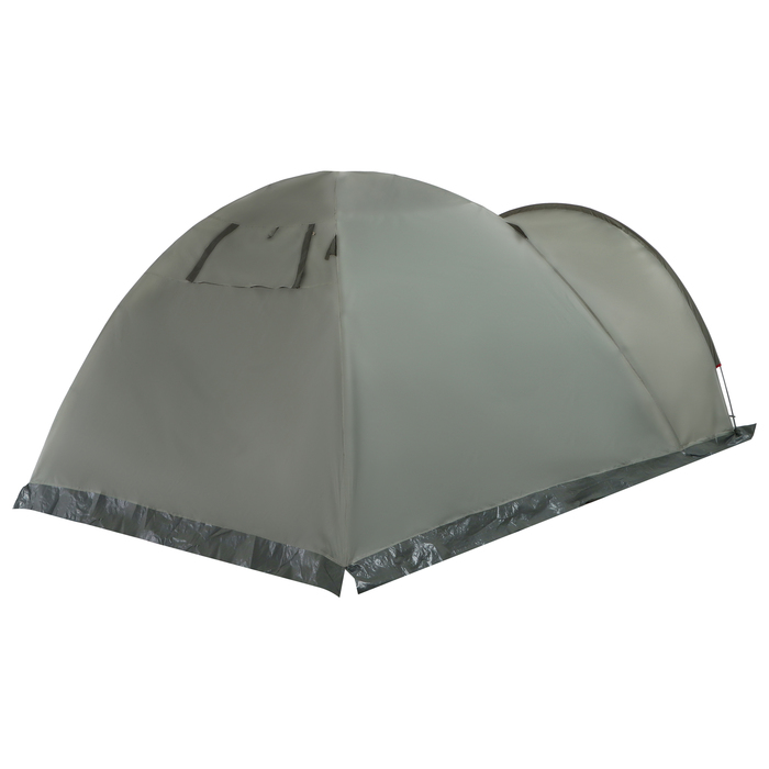 Палатка треккинговая размер KAVKAZ 4 250 x (220+140) x 140 cм, 4х местная