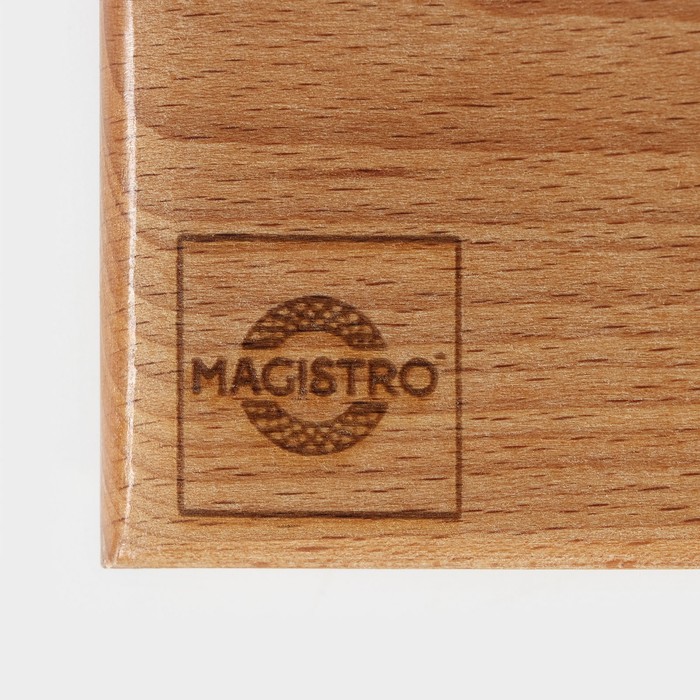 Доска разделочная Magistro, 50×22×3 см, дерево цельный массив бука