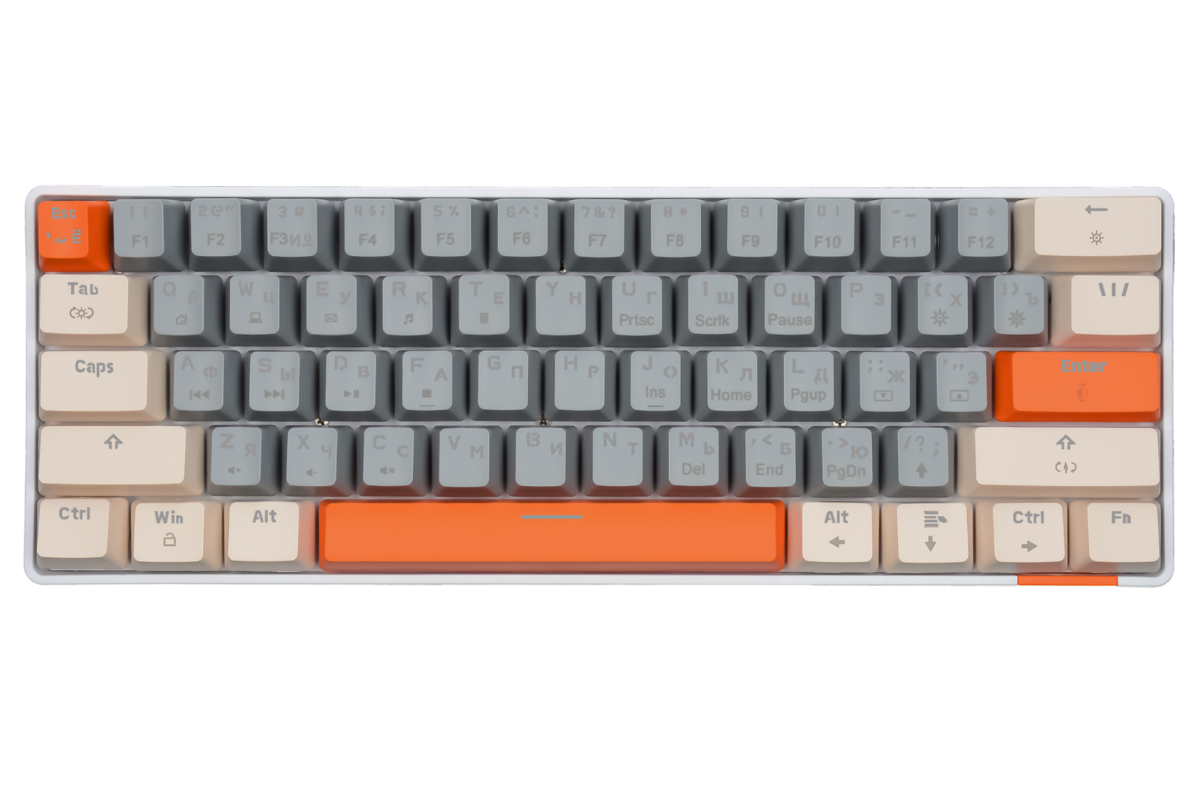 Механическая программируемая клавиатура с FullRGB-подсветкой PANTEON T3 PRO BS HS RGB Grey-Ivory