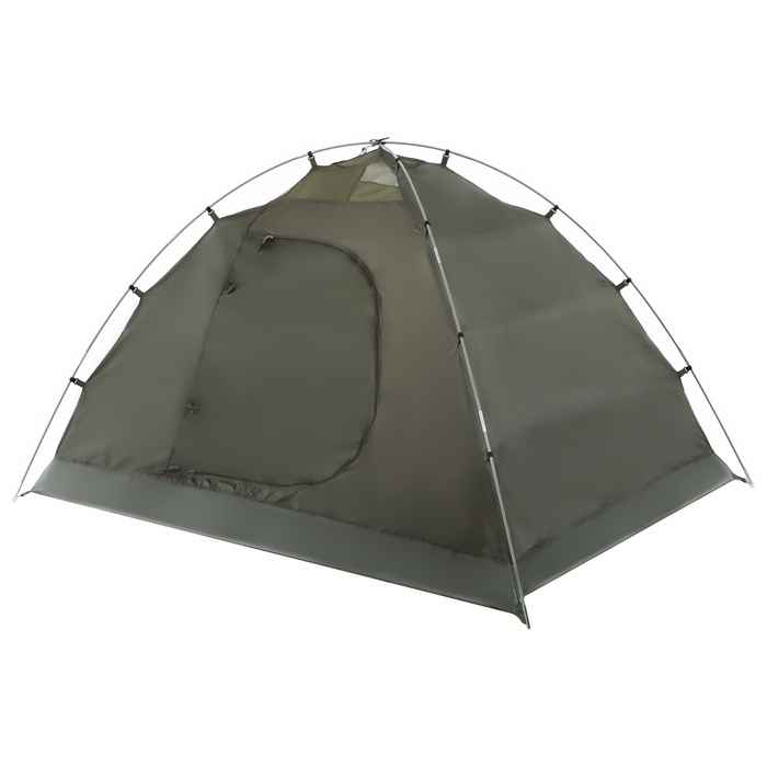 Палатка туристическая 2-местная maclay KATUN 2, 325×160×120 см, кемпинговая, двухслойная, с тамбуром, зелёная