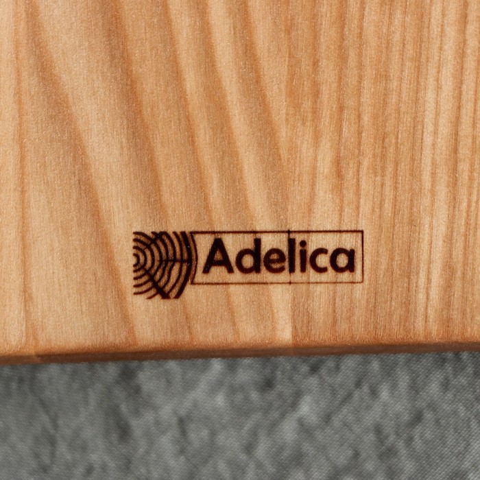 Доска для подачи и сервировки Adelica, 25×22×1.8 см, дерево берёза