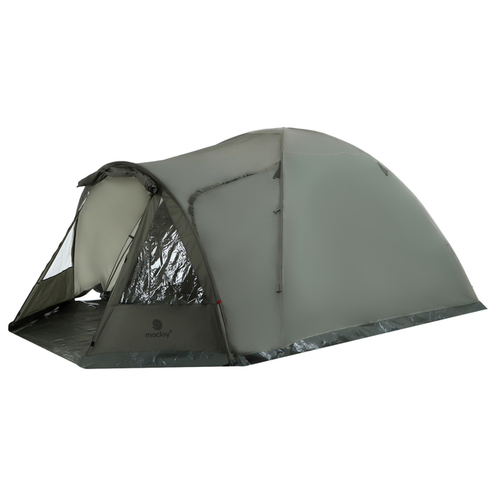 Палатка треккинговая размер KAVKAZ 4 250 x (220+140) x 140 cм, 4х местная