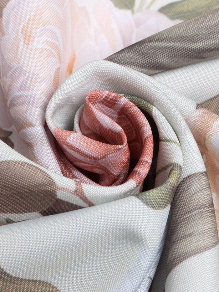 Шторы для кухни с подхватами Этель «Цветущий сад» 145×180 см, комплект - 2 шт.