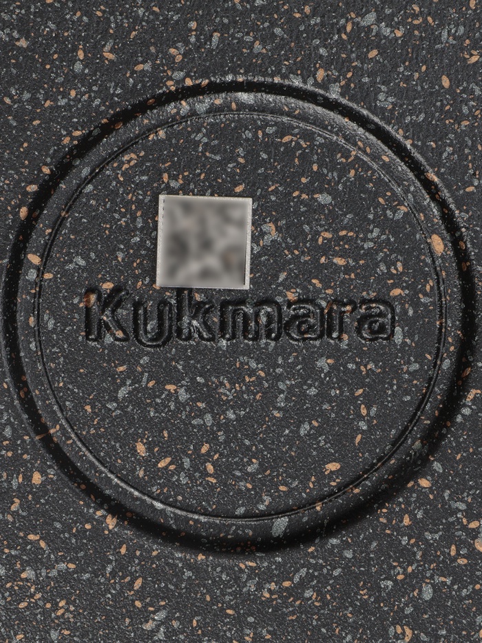 Сковорода блинная KUKMARA Granit Ultra, d=24 см, пластиковая ручка, антипригарное покрытие, алюминий, чёрная