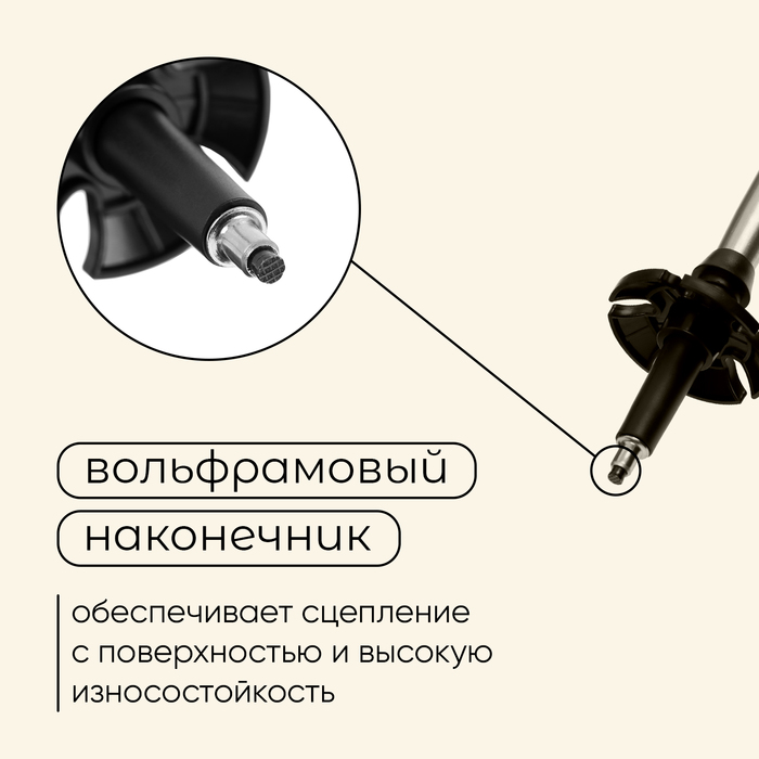 Палки трекинговые maclay Alu 100, телескопические, 2 шт.