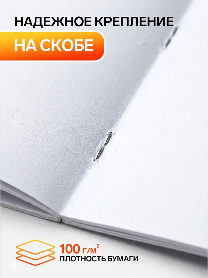 Альбом для рисования Calligrata А4, 24 листа, на скрепке, плотность листов 100 г/м², обложка из мелованного картона