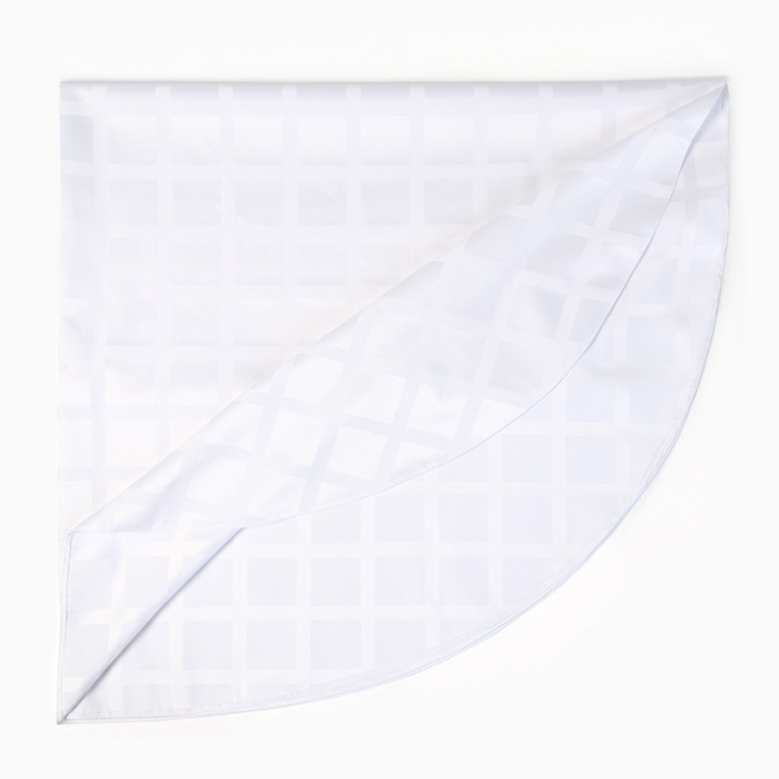 Скатерть «Этель» Geometry, 150×300 ±3 см, белая, 192 г/м², хлопок с ВГМО