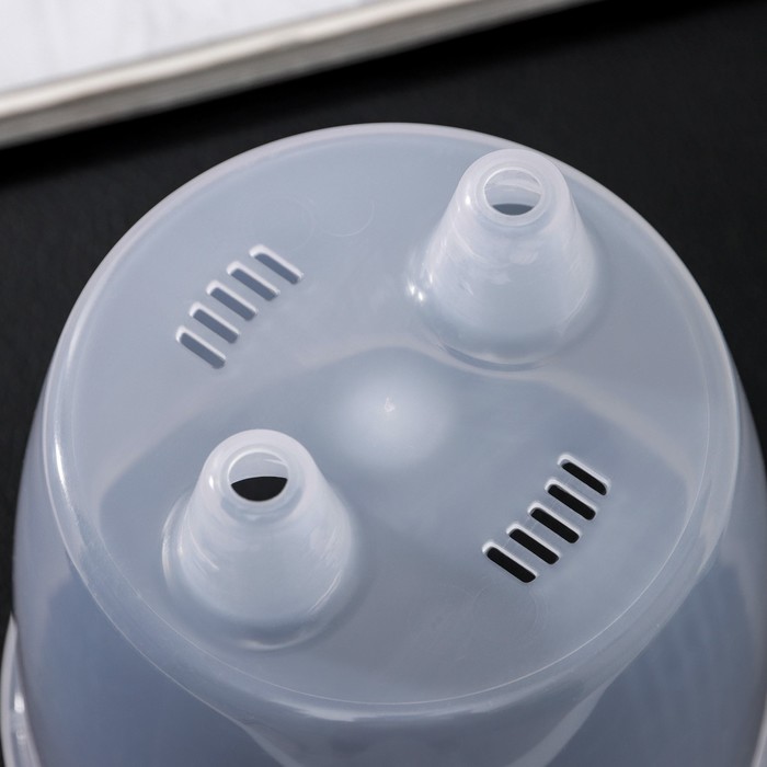 Кашпо для цветов со вставкой Plast-Avenue «Грация», 1.2 л, пластик, прозрачное