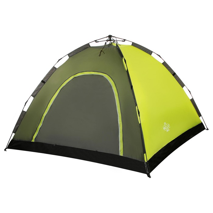 Палатка туристическая 4-местная maclay SWIFT 4, 255×255×150 см, автоматическая, трекинговая, однослойная, зелёная