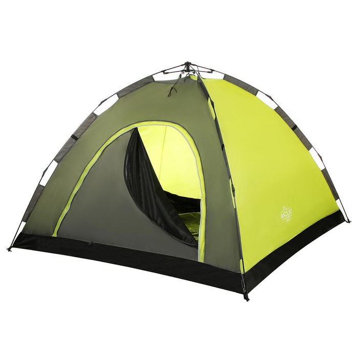 Палатка туристическая 2-местная maclay SWIFT 2, 200×150×110 см, автоматическая, трекинговая, однослойная, зелёная