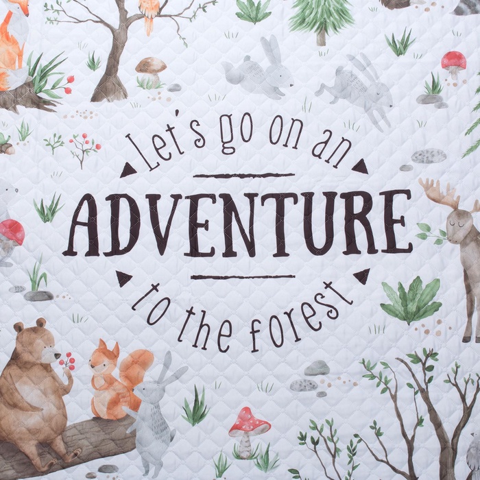 Покрывало 2-спальное «Этель» Adventure, 180×210±5 см, микрофибра